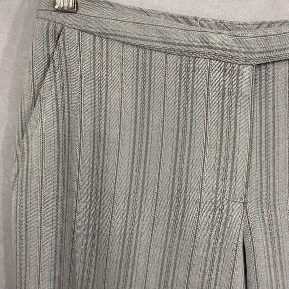 Gray Pinstripe Business Work Dress Pants - Picture 3 of 7